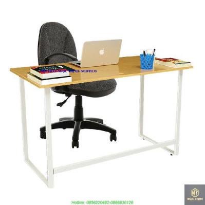 Bộ Bàn Oak-F Trắng Và Ghế Có Tay Đen NGOTICO NTC505