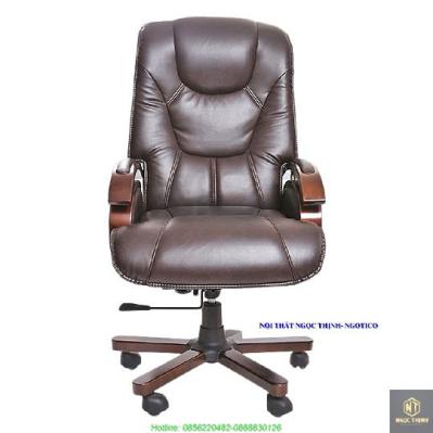 Ghế Da Giám Đốc Chân Gỗ Cao Cấp NGOTICO NTC316