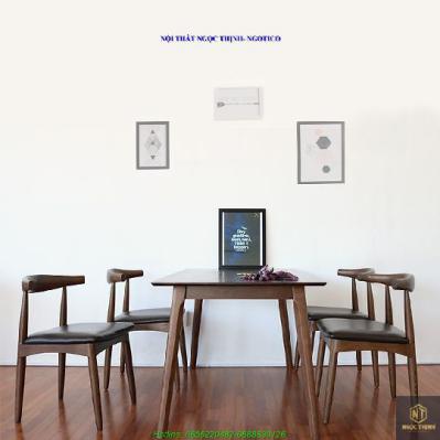Bộ Bàn Ăn 4 Ghế Bull NGOTICO DTBUL4