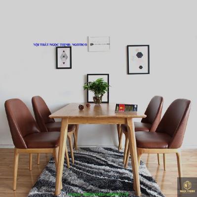Bộ Bàn Ăn 4 Ghế Grace NGOTICO DTGRA4