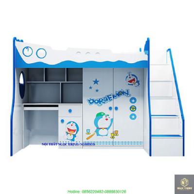 Giường Tầng 3 Trong 1 Hình Doremon NGOTICO CD31DM12